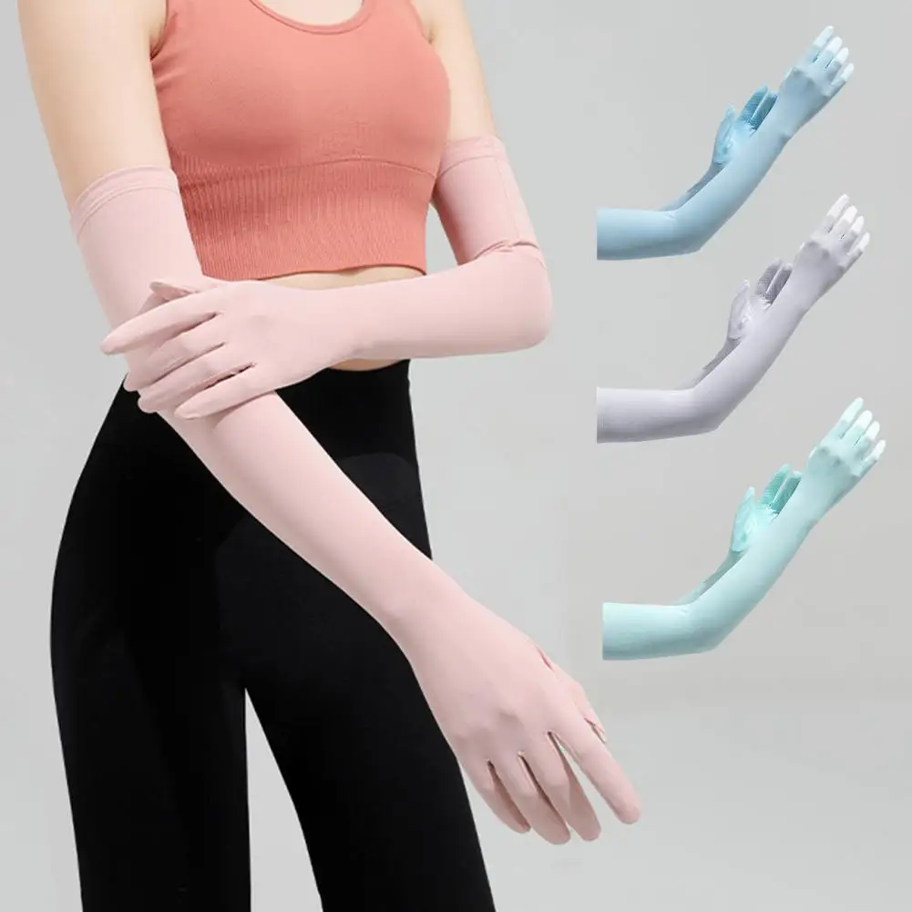 1 Pair Ice Sleeves UV Protection Elastic Nylon Efficient Thermal Insulation Full Finger Cycling Sleeves for Running
1 Pair Ice Sleeves UV Protection Elastic Nylon Efficient Thermal Insulation Full Finger Cycling Sleeves for Running