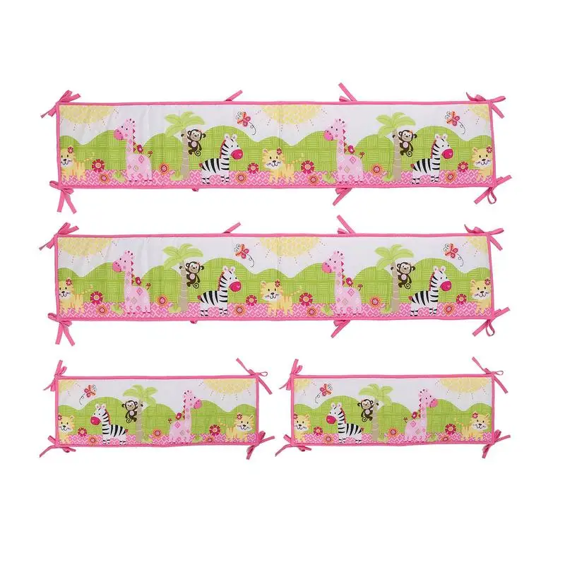 4 шт., Детские хлопковые накладки на бампер для кроватки
4 шт., Детские хлопковые накладки на бампер для кроватки