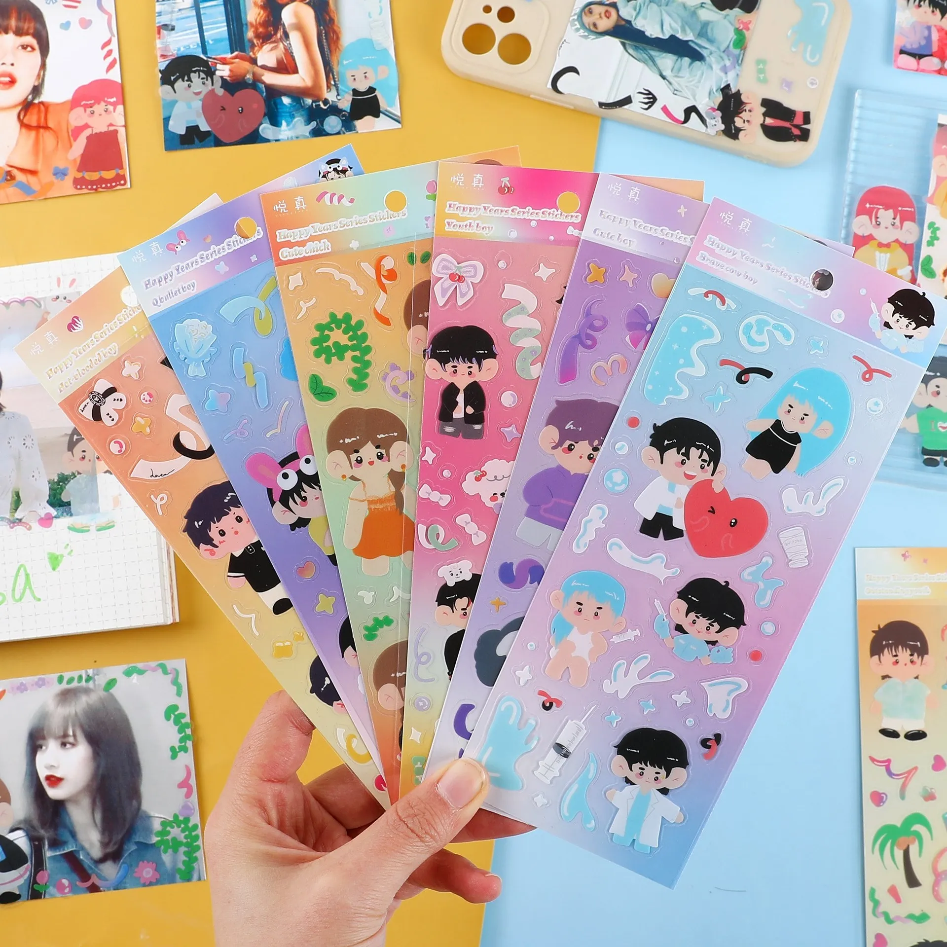 Kawaii 2pcs Cartoon girl Photocard Stickers Kpop Decorative Album Material Diy Notebook Jourmal Sticker School Stationery
Kawaii 2pcs Cartoon girl Photocard Stickers Kpop Decorative Album Material Diy Notebook Jourmal Sticker School Stationery