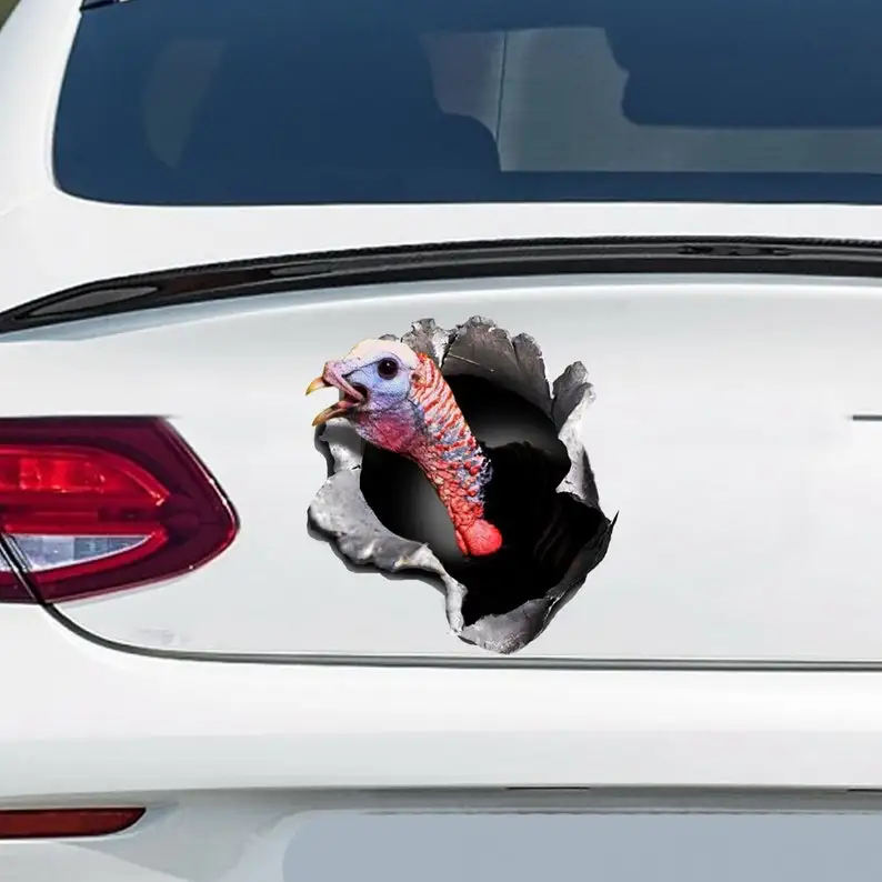 Funny Turkey gobbler car decal , turkey gobbler magnet, Turkey gobbler car sticker, bullet hole decal 
Funny Turkey gobbler car decal , turkey gobbler magnet, Turkey gobbler car sticker, bullet hole decal