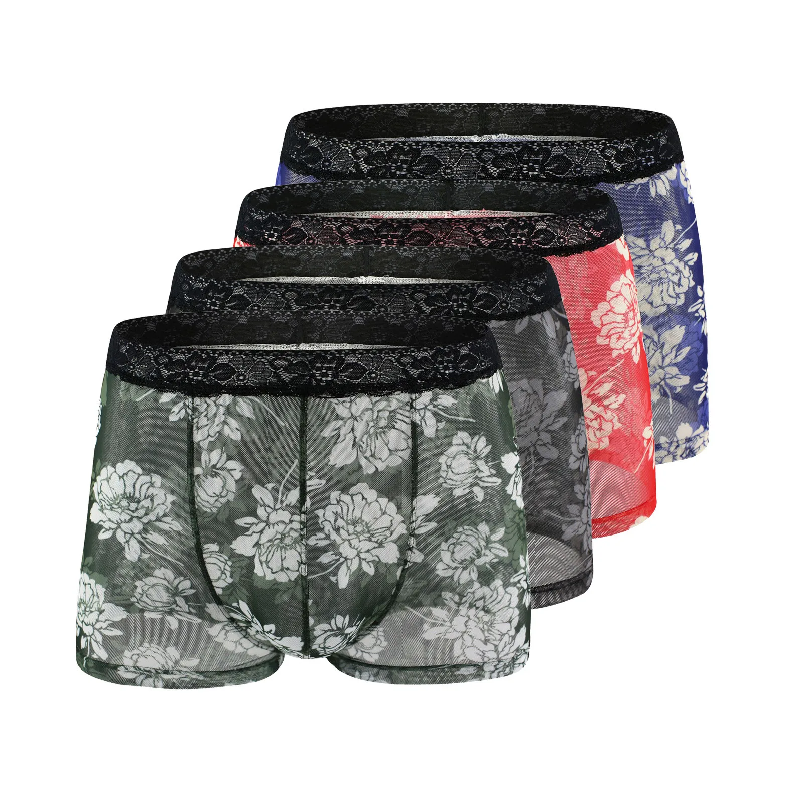 Briefs Boxer 4PC Breathable Printed Men's Underwear Transparent Lace Underwear Men's underwear Comfortable Mens Underwear Shorts
Briefs Boxer 4PC Breathable Printed Men's Underwear Transparent Lace Underwear Men's underwear Comfortable Mens Underwear Shorts