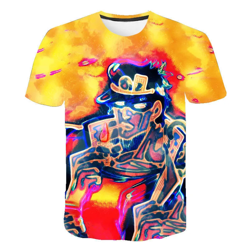 Anime JoJo's Bizarre Adventure 3D Print Casual T-Shirts Tops Daily Casual Short-Sleeved Summer Fashion O-Neck Shirts Streetwear 
Anime JoJo's Bizarre Adventure 3D Print Casual T-Shirts Tops Daily Casual Short-Sleeved Summer Fashion O-Neck Shirts Streetwear