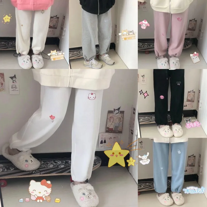 Sanrios Kuromi Cinnamoroll My Melody Kittys Pompom Purins Anime Cute Cartoon Pants Japanese Kawaii Girl Heart Casual Versatile
Sanrios Kuromi Cinnamoroll My Melody Kittys Pompom Purins Anime Cute Cartoon Pants Japanese Kawaii Girl Heart Casual Versatile