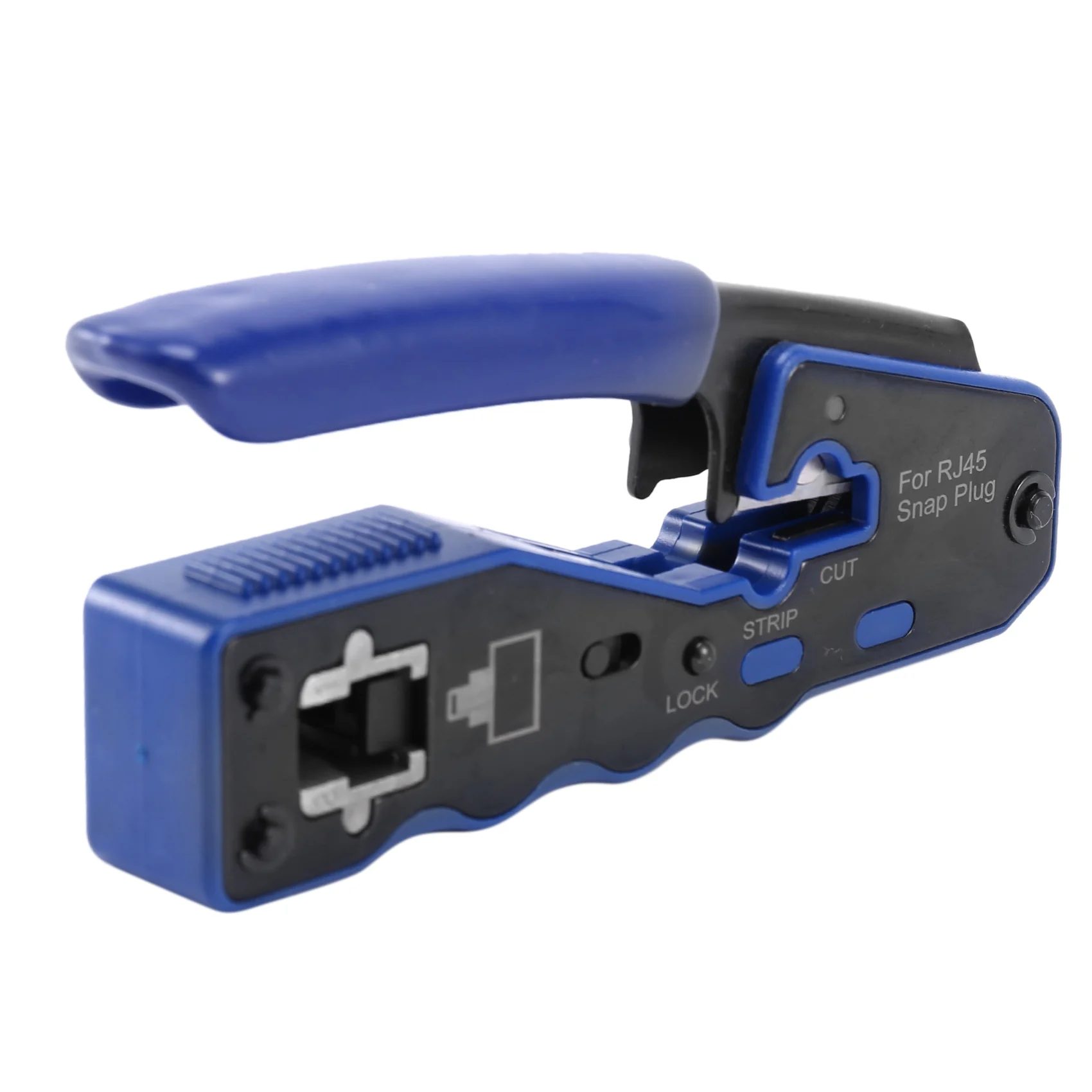 RJ45 Crimp Tool Pass Through Cutter for Cat6 Cat5 Cat5E 8P8C Modular Connectors All-In-One Wire Tool
RJ45 Crimp Tool Pass Through Cutter for Cat6 Cat5 Cat5E 8P8C Modular Connectors All-In-One Wire Tool