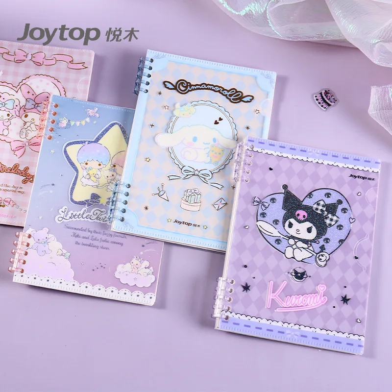 

Sanrios Kuromi Cinnamoroll мой Мелодия помпон Пурины Hellokittys аниме Kawaii свободный лист съемный блокнот студенческий праздник подарок