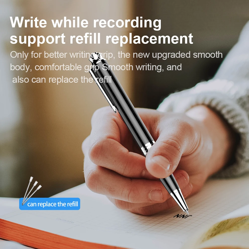 Pen Tape Digital Voice Recorder Student Lecture Audio Activation Voice Recorder Metal Recording Equipment Mini Voice Recorder
Pen Tape Digital Voice Recorder Student Lecture Audio Activation Voice Recorder Metal Recording Equipment Mini Voice Recorder