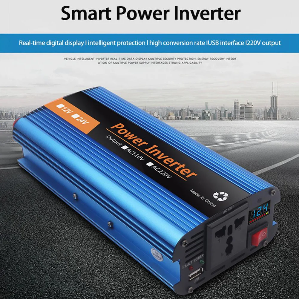 500W Sine Wave Inverter High Power Car Inverter Solar Inverter 12V/24V-220V Car Electronics Accessories
500W Sine Wave Inverter High Power Car Inverter Solar Inverter 12V/24V-220V Car Electronics Accessories