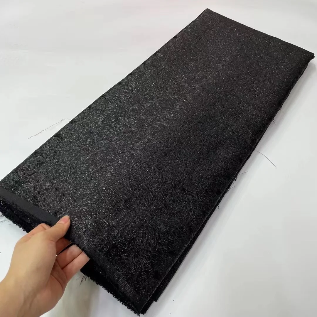 Black Jacquard Lace Brocade Fabric Lace African Brocade Lace Nigerian Tulle Mesh Lace For Bridal Sew Party Dress
Black Jacquard Lace Brocade Fabric Lace African Brocade Lace Nigerian Tulle Mesh Lace For Bridal Sew Party Dress