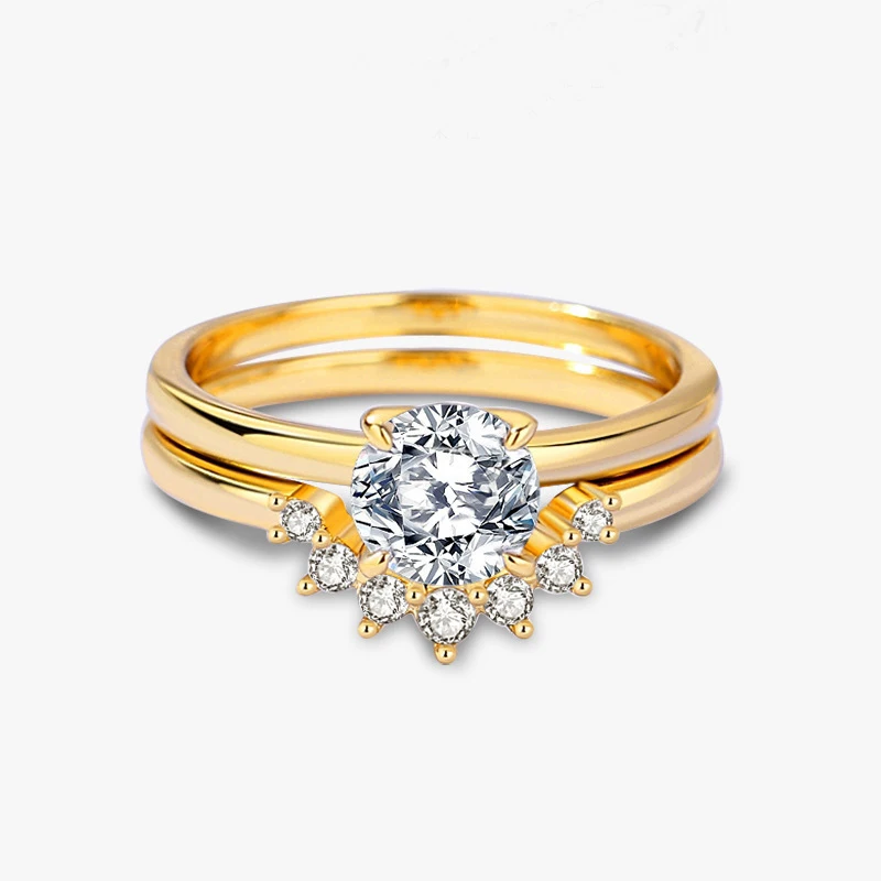 Four Claw Moissant Diamond Jewelry Ring Women's 925 Sterling Silver European and American Retro Ring Ring forefinger ring cross-
Four Claw Moissant Diamond Jewelry Ring Women's 925 Sterling Silver European and American Retro Ring Ring forefinger ring cross-