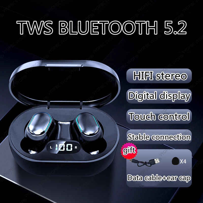 Беспроводные наушники TWS с поддержкой Bluetooth 5,2, двойная стереогарнитура с шумоподавлением, Спортивная гарнитура с сенсорным управлением и д...
Беспроводные наушники TWS с поддержкой Bluetooth 5,2, двойная стереогарнитура с шумоподавлением, Спортивная гарнитура с сенсорным управлением и д...