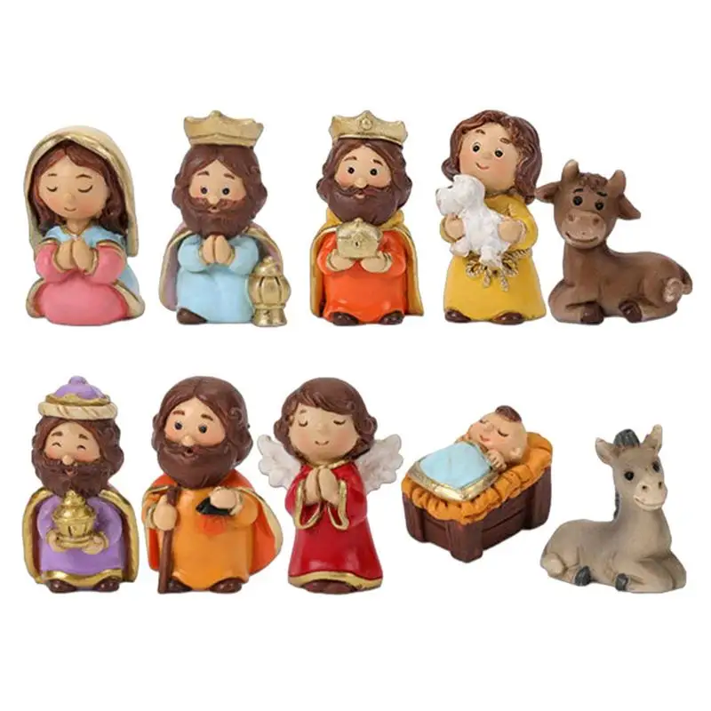 Nativity Sets For Christmas 10pcs Resin Manger Scene Ornaments Christmas Jesus Statue For Children And Adults Holy Family
Nativity Sets For Christmas 10pcs Resin Manger Scene Ornaments Christmas Jesus Statue For Children And Adults Holy Family
