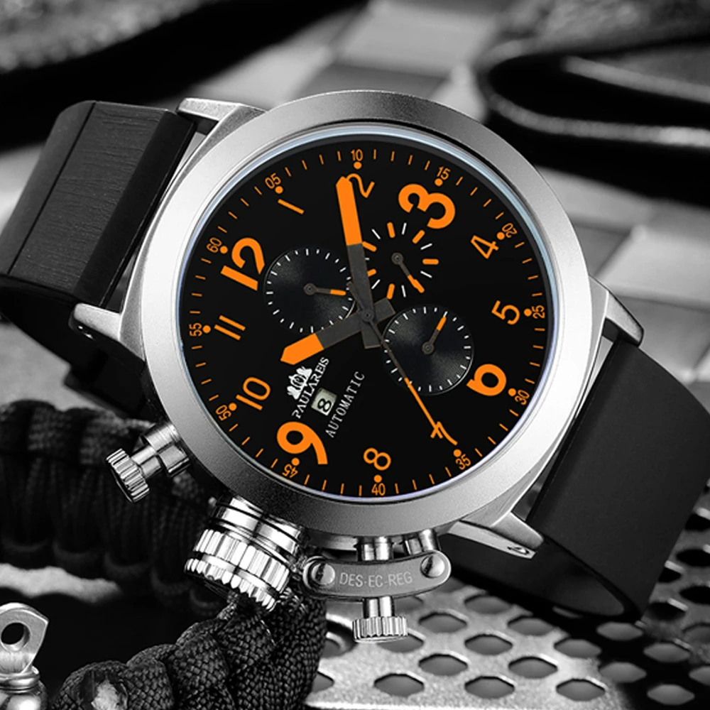 New Best Selling Men Watch Brand Multifunctional Luminous Steel Band Automatic Mechanical Men Watches Relogio Masculino Dropship
New Best Selling Men Watch Brand Multifunctional Luminous Steel Band Automatic Mechanical Men Watches Relogio Masculino Dropship