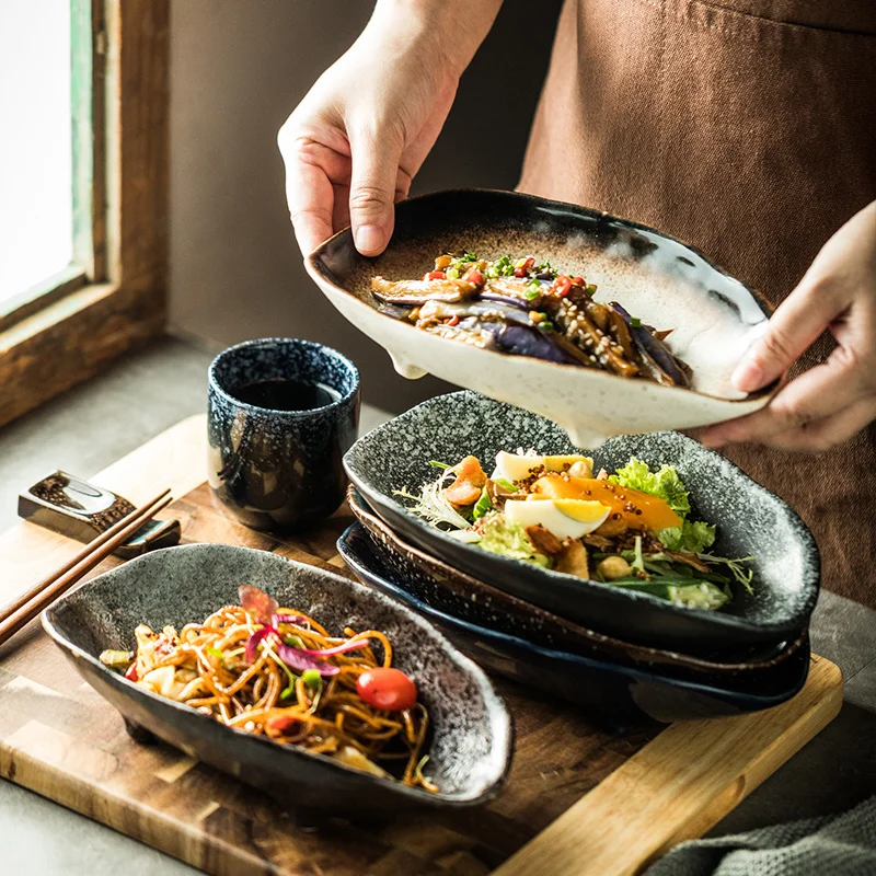 Креативное блюдо особой формы с высокой ногой, керамическая тарелка, блюда для фруктов и салатов, посуда, японские десертные тарелки, столов...
Креативное блюдо особой формы с высокой ногой, керамическая тарелка, блюда для фруктов и салатов, посуда, японские десертные тарелки, столов...