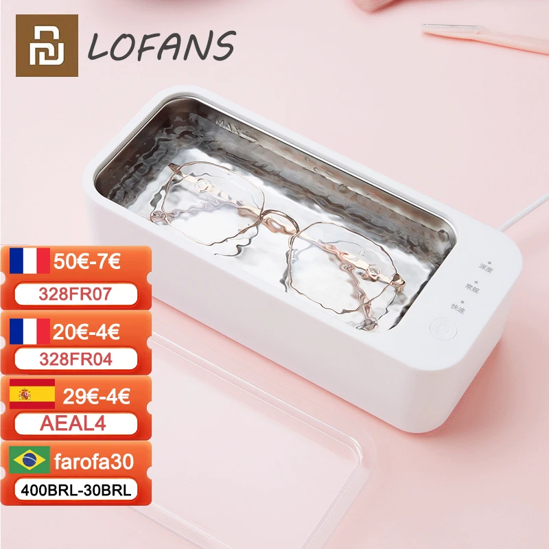 Lofans Ultrasonic Cleaner Portable Ultrasonic Cleaning Jewelry Digital Glasses Watch Washing Machine Ultrasound Cleaners
Lofans Ultrasonic Cleaner Portable Ultrasonic Cleaning Jewelry Digital Glasses Watch Washing Machine Ultrasound Cleaners