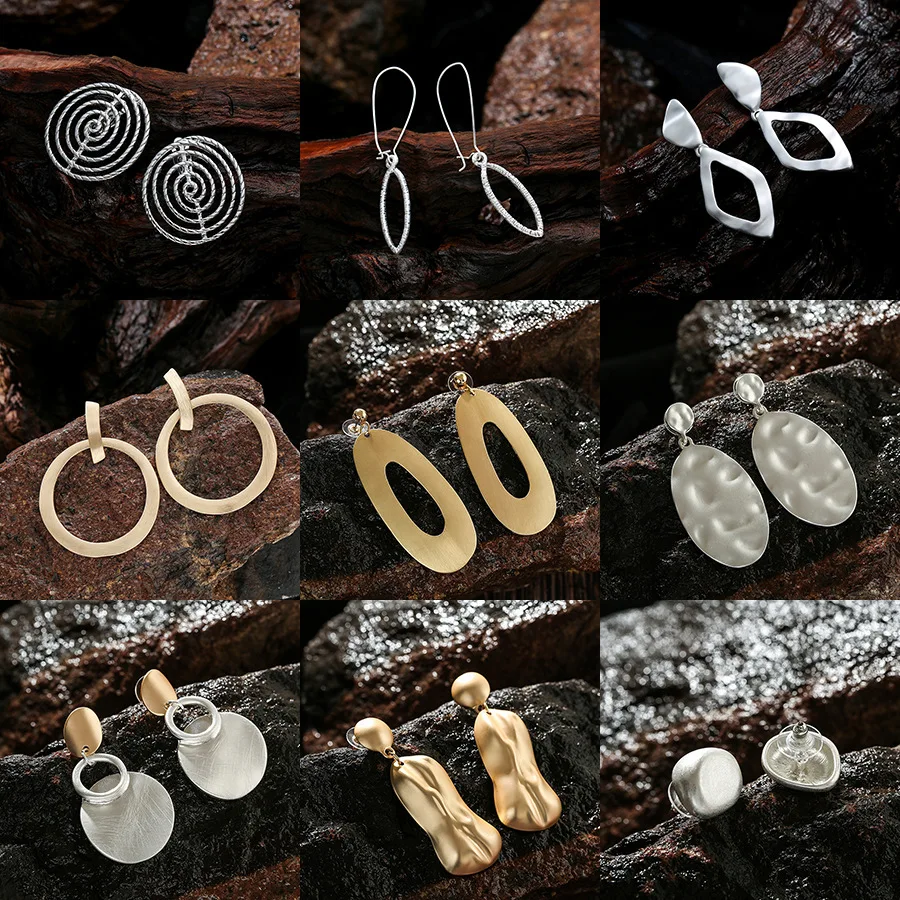 Lots High-end Jewelry Earrings for Women Niche Irregular Geometry Ear Stud Gold Silver Color Punk Earrings Accessories Gifts
Lots High-end Jewelry Earrings for Women Niche Irregular Geometry Ear Stud Gold Silver Color Punk Earrings Accessories Gifts