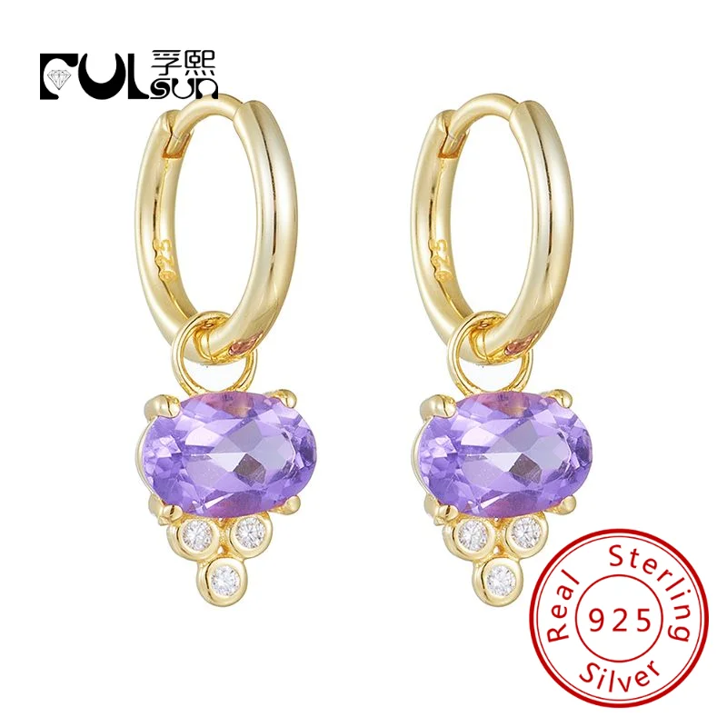 New Arrival Amethyst Drop Huggies Earrings 925 Sterling Silver 18K Gold Plated Huggies Earrings for Women Girls
New Arrival Amethyst Drop Huggies Earrings 925 Sterling Silver 18K Gold Plated Huggies Earrings for Women Girls