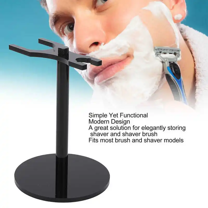 Shaving Blades Shaver Holder Convenient Plastic Shaving Brush Stand for Bathroom for Wash Room Black Safety 
Shaving Blades Shaver Holder Convenient Plastic Shaving Brush Stand for Bathroom for Wash Room Black Safety
