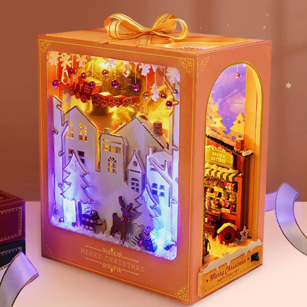 DIY Mini Book Nook Shelf Wooden Doll Houses Handmade Miniature Building Kits With Furniture Dollhouse Toys Kids Birthday Gifts
DIY Mini Book Nook Shelf Wooden Doll Houses Handmade Miniature Building Kits With Furniture Dollhouse Toys Kids Birthday Gifts