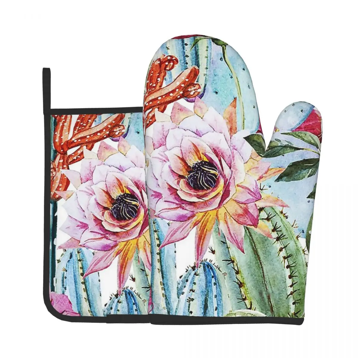 Cactus Kitchen Gloves Baking Oven Cooking Oven Mitts Cacti Desert Cute Plants Anti-scald Potholder Pad BBQ Gloves Microwave
Cactus Kitchen Gloves Baking Oven Cooking Oven Mitts Cacti Desert Cute Plants Anti-scald Potholder Pad BBQ Gloves Microwave