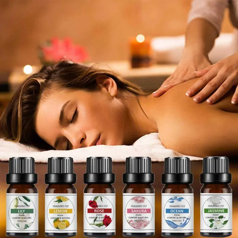 Diffuser Essential Oil 6pcs Fragrance Pure Natural Essential Oils Set 10ml Scented Oil for Bedrooms Living Rooms Cars Offices
Diffuser Essential Oil 6pcs Fragrance Pure Natural Essential Oils Set 10ml Scented Oil for Bedrooms Living Rooms Cars Offices