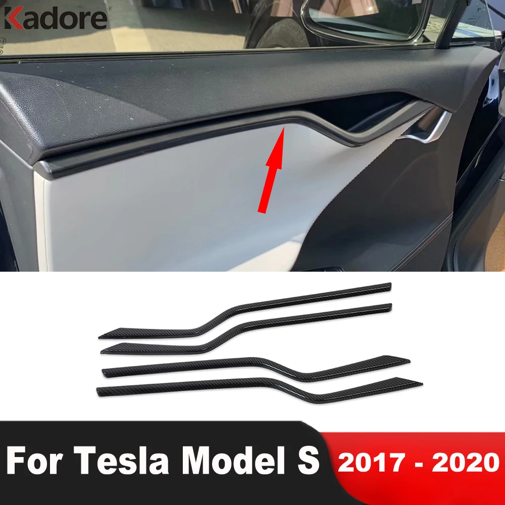 Car Inner Door Trim Cover For Tesla Model S 2017 2018 2019 2020 Carbon Fiber Interior Mouldings Decoration Accessories 4pcs
Car Inner Door Trim Cover For Tesla Model S 2017 2018 2019 2020 Carbon Fiber Interior Mouldings Decoration Accessories 4pcs