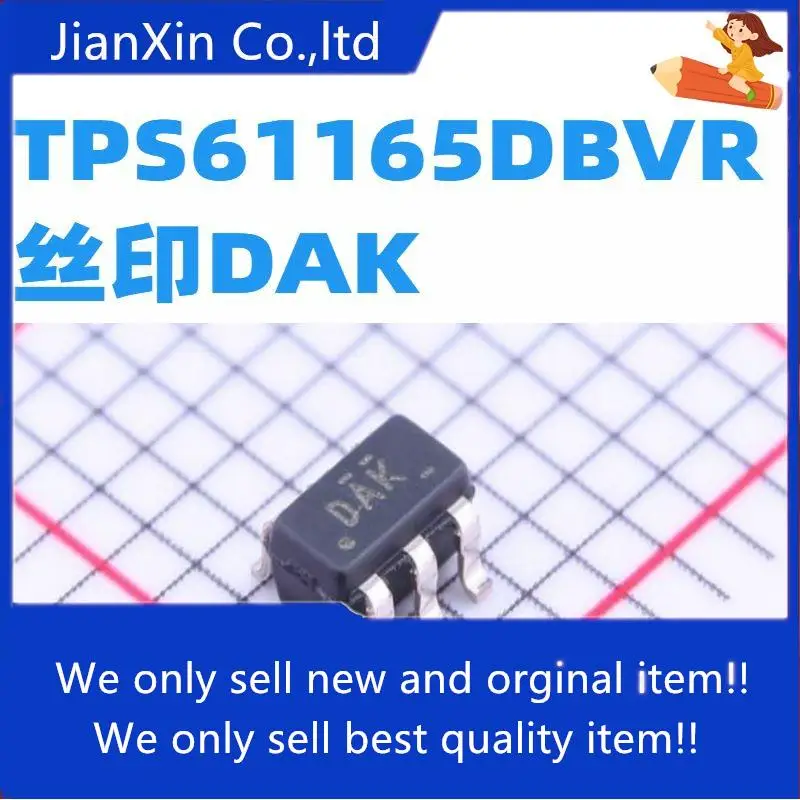 10pcs 100% orginal new | TPS61165DBVR TPS61165DBV TPS61165 SOT23-6 DAK IC chip 
10pcs 100% orginal new | TPS61165DBVR TPS61165DBV TPS61165 SOT23-6 DAK IC chip