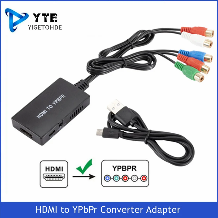 YIGETOHDE HDMI to YPbPr Converter Adapter Support HD 1080P/720P Compatible With DVD, Blu-Ray Player, PS2, PS3, Xbox to The HDTV
YIGETOHDE HDMI to YPbPr Converter Adapter Support HD 1080P/720P Compatible With DVD, Blu-Ray Player, PS2, PS3, Xbox to The HDTV