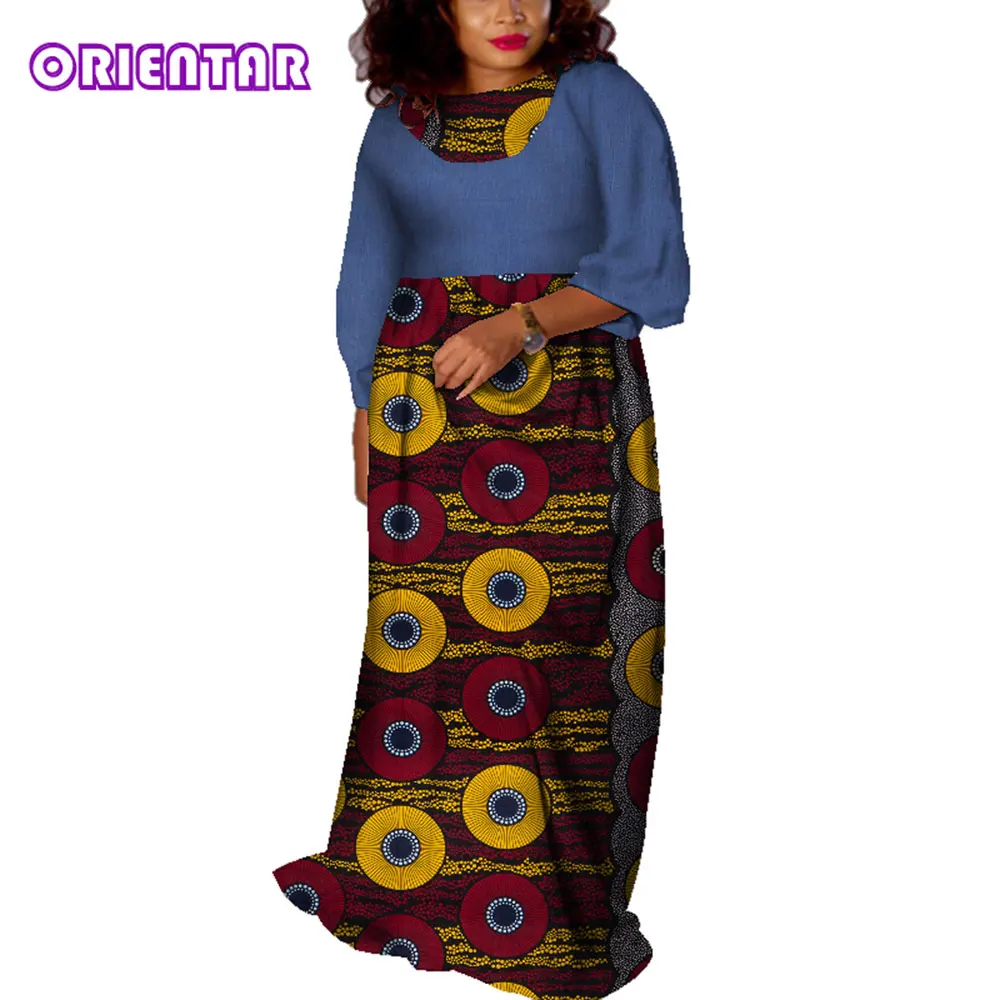 Casual African Dresses for Women Dashiki African Print Cotton Long Maxi Dress Traditional African Clothing Styles WY4813
Casual African Dresses for Women Dashiki African Print Cotton Long Maxi Dress Traditional African Clothing Styles WY4813