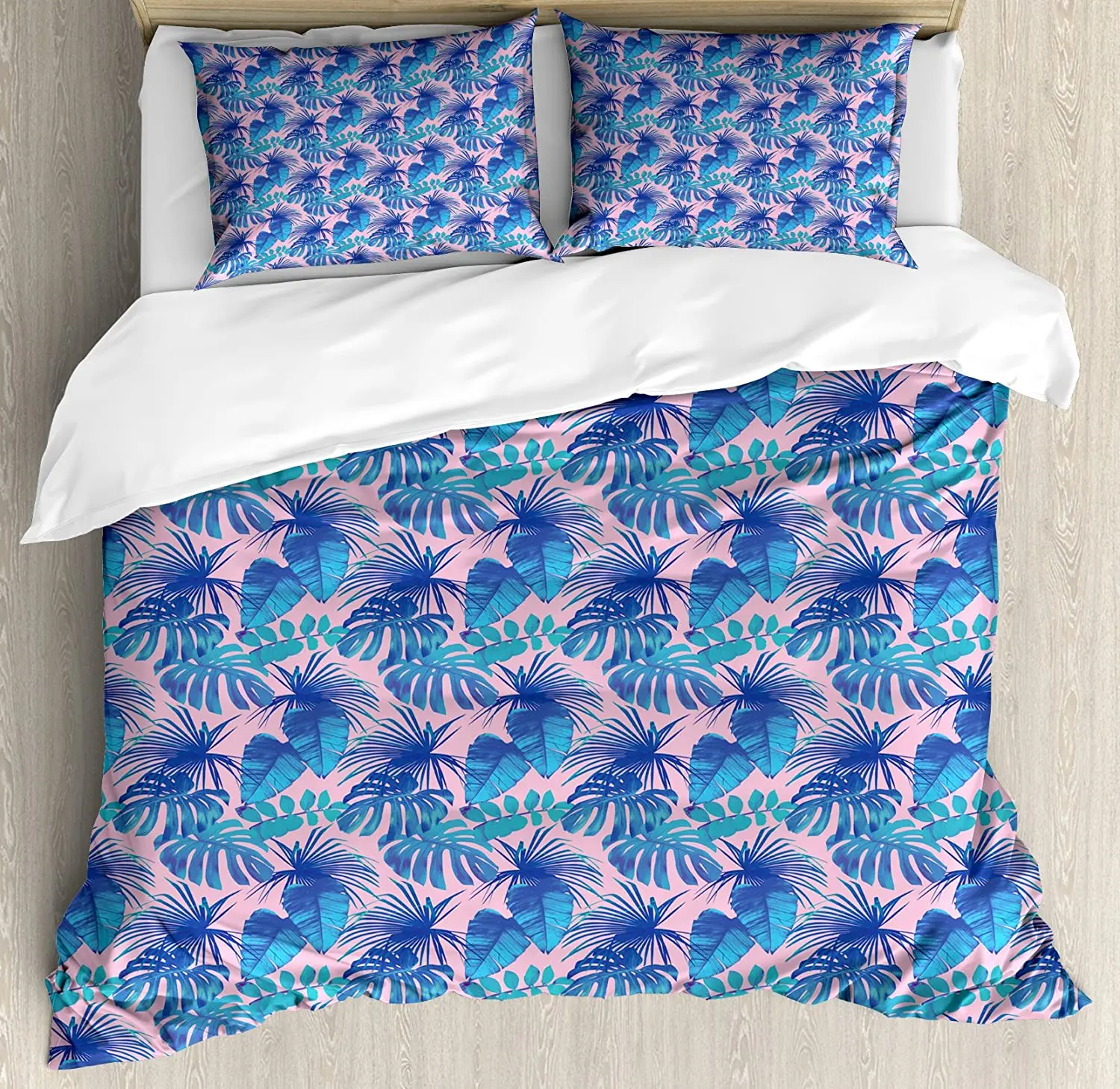 Banana Leaf 3pcs Bedding Set Island Jungle Summer Plants in Blue Duvet Cover Set Bed Set Quilt Cover Pillow Case Comforter Cover
Banana Leaf 3pcs Bedding Set Island Jungle Summer Plants in Blue Duvet Cover Set Bed Set Quilt Cover Pillow Case Comforter Cover