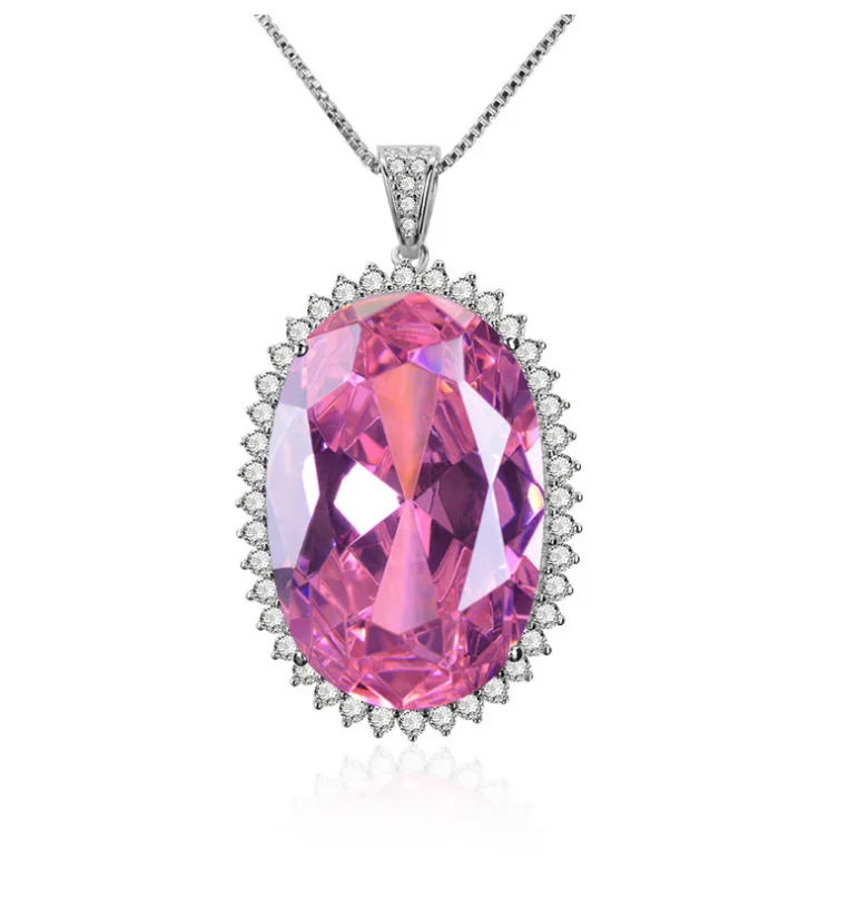 ANGLANG Bright Pink CZ Pendant Necklace for Women Silver Color O Chain Delicate Girls Party Accessories Jewelry Beautiful Gifts
ANGLANG Bright Pink CZ Pendant Necklace for Women Silver Color O Chain Delicate Girls Party Accessories Jewelry Beautiful Gifts