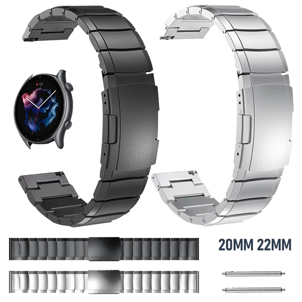 20mm 22mm Strap For Huami Amazfit GTR 3 Pro 2 2e 47mm 42mm Bracelet Band for Amazfit Stratos GTS 2 3 Bip S Belt Metal Wristbands
20mm 22mm Strap For Huami Amazfit GTR 3 Pro 2 2e 47mm 42mm Bracelet Band for Amazfit Stratos GTS 2 3 Bip S Belt Metal Wristbands