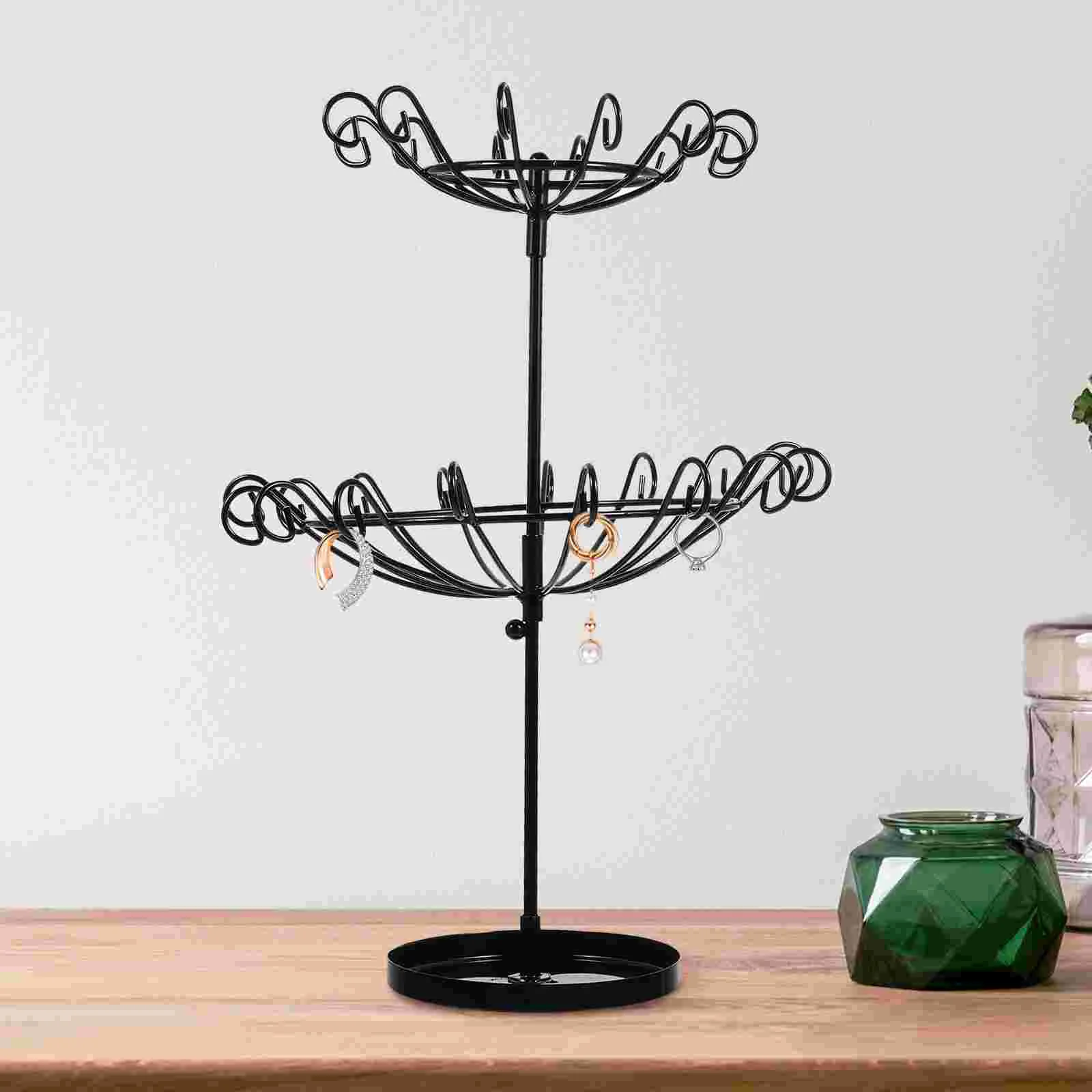 Display Rack Jewelry Rotating Key Fob Holder Desktop Iron Double Layer Room Decor
Display Rack Jewelry Rotating Key Fob Holder Desktop Iron Double Layer Room Decor