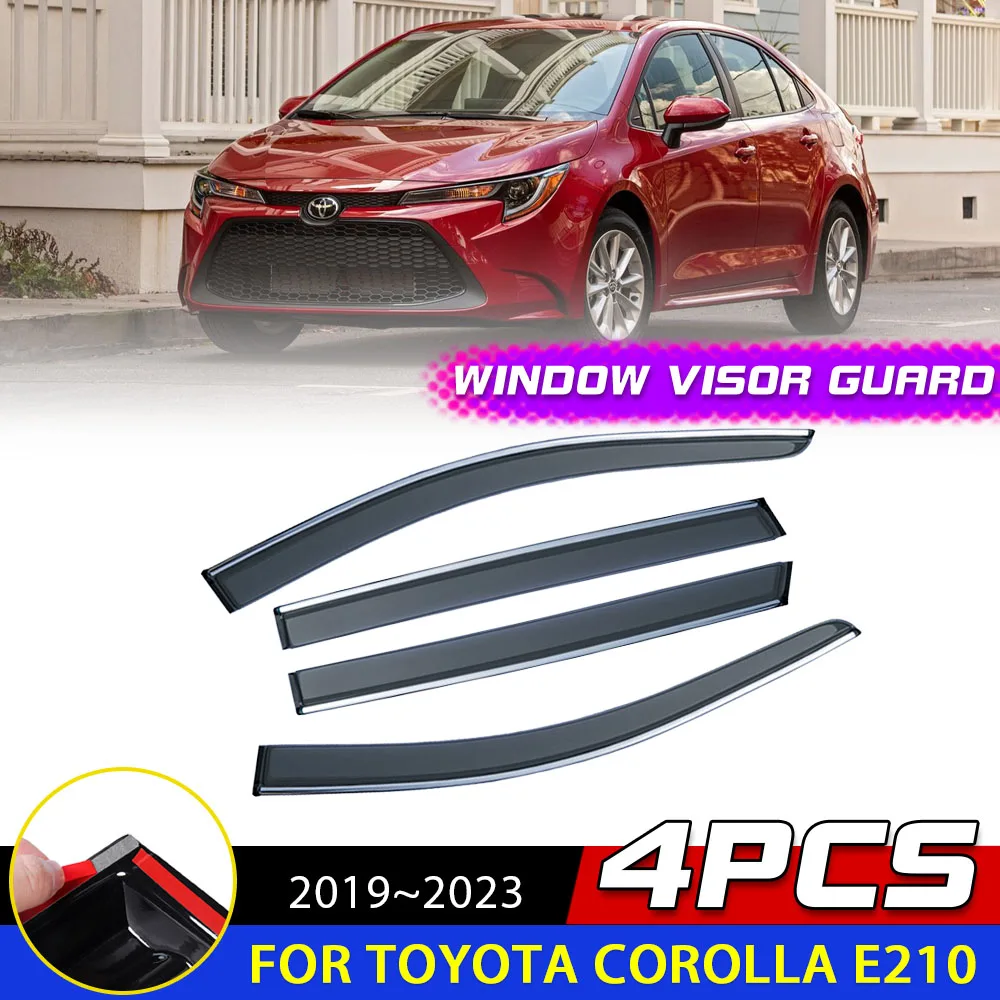 Windows Visor for Toyota Corolla E210 GR Altis Sedan 2019~2023 Vent Door Awnings Sun Rain Eyebrow Smoke Deflector Accessories 
Windows Visor for Toyota Corolla E210 GR Altis Sedan 2019~2023 Vent Door Awnings Sun Rain Eyebrow Smoke Deflector Accessories