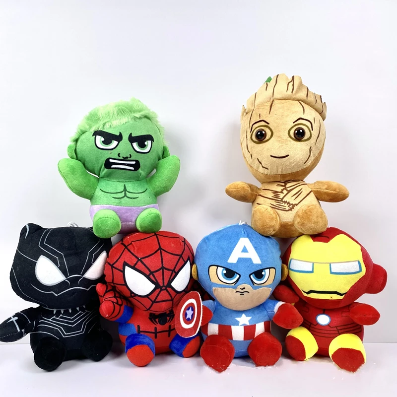 New Superhero Iron Man Spiderman Captain America Treant Plush Doll Black Panther Kawaii Pillow Children's Gift
New Superhero Iron Man Spiderman Captain America Treant Plush Doll Black Panther Kawaii Pillow Children's Gift
