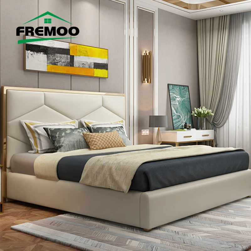 Nordic Simple Master Bedroom Double Soft Pack Bed American Backrest Bed Customizable Sets for Lovers Adult
Nordic Simple Master Bedroom Double Soft Pack Bed American Backrest Bed Customizable Sets for Lovers Adult