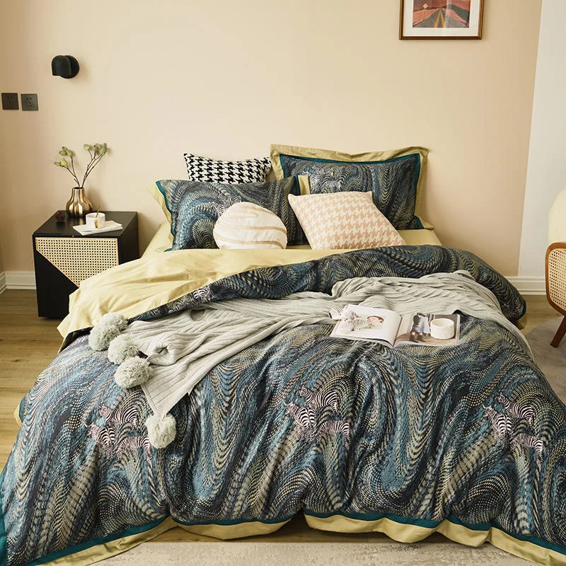 Luxury Van Gogh Oil Abstract Zebra Painting Egyptian Cotton Artistic Bedding Double Duvet Cover Set Bed Linen Bedspread 4Pcs
Luxury Van Gogh Oil Abstract Zebra Painting Egyptian Cotton Artistic Bedding Double Duvet Cover Set Bed Linen Bedspread 4Pcs