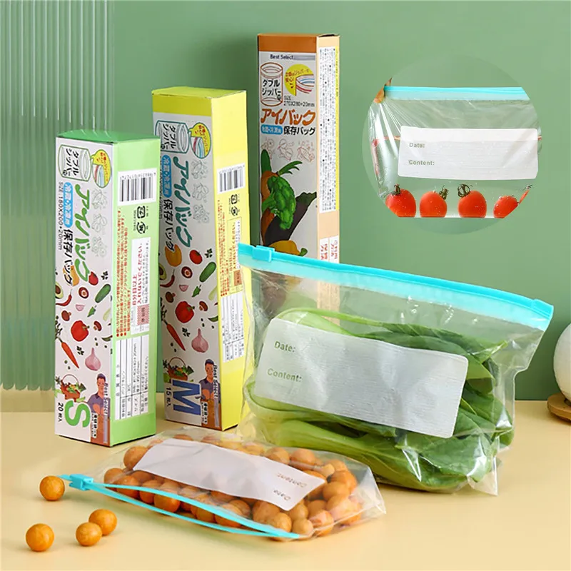 

Многоразовый пластиковый пакет с застежкой-молнией для пищевых продуктов, пакет для холодильника, морозильной камеры, пищевые пакеты для сэндвичей, фруктов, кухонные аксессуары