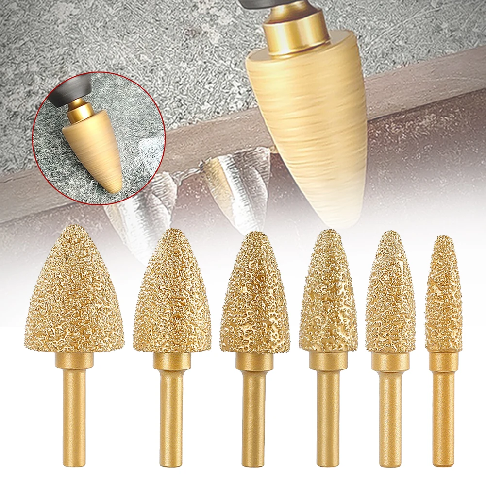 1pc 6mm Shank Vacuum Brazed Diamond Burr Head Grinding Rotary File For Stone Steel Burrs Engraving Drill Bits Carving Tools
1pc 6mm Shank Vacuum Brazed Diamond Burr Head Grinding Rotary File For Stone Steel Burrs Engraving Drill Bits Carving Tools