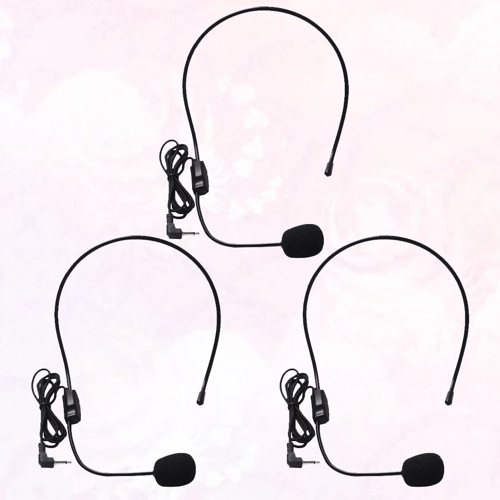 3pcs Head-mounted Microphone Wired Loudspeaker Microphone Portable Voice Amplifier Speaker Mic for Men Women
3pcs Head-mounted Microphone Wired Loudspeaker Microphone Portable Voice Amplifier Speaker Mic for Men Women