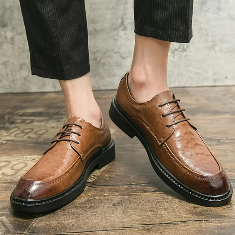 Men's business dress leather shoes men's three-joint leather shoes men's black soft bottom three-pointed wedding shoes men's sho
Men's business dress leather shoes men's three-joint leather shoes men's black soft bottom three-pointed wedding shoes men's sho