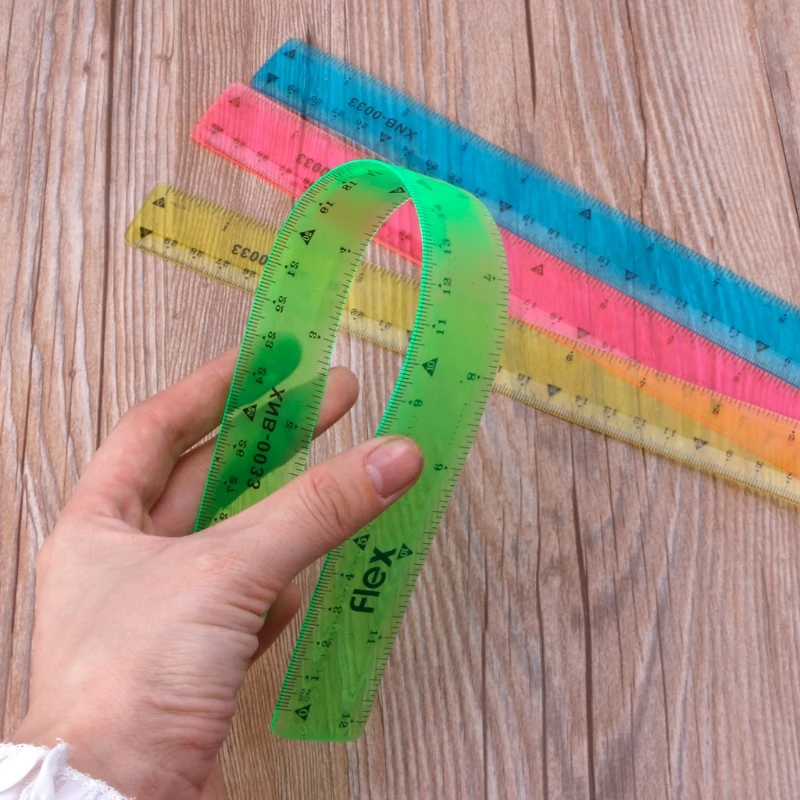Transparent Ruler Dual-scale Plastic Straight Ruler Measuring Range 30 cm Flexible Bendable PVC Ruler for Student Adult
Transparent Ruler Dual-scale Plastic Straight Ruler Measuring Range 30 cm Flexible Bendable PVC Ruler for Student Adult
