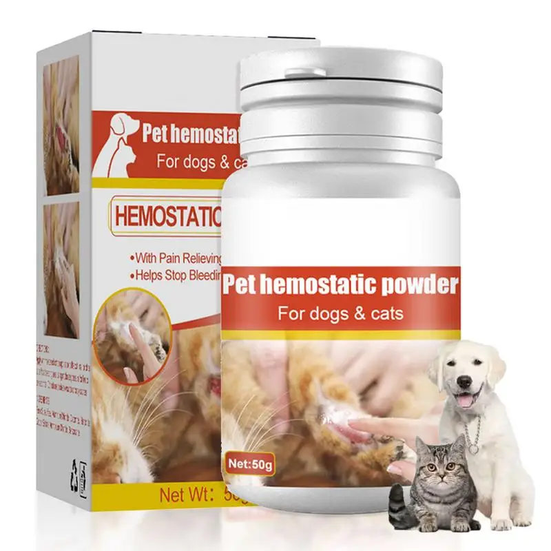 50g Styptic Powder Safe For Dogs Cats Quick Blood Stopper Pet Wound Healing Hemostatic Powder Pet Healthy Care Supplies
50g Styptic Powder Safe For Dogs Cats Quick Blood Stopper Pet Wound Healing Hemostatic Powder Pet Healthy Care Supplies