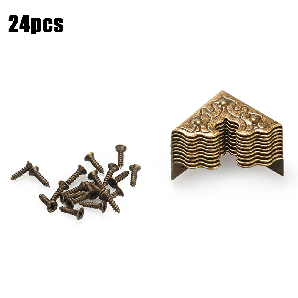 24pcs X Corner Protector 25mm Antique Furniture Metal Crafts Jewelry Box Corner Foot Wooden Case Corner 20*20*9mm
24pcs X Corner Protector 25mm Antique Furniture Metal Crafts Jewelry Box Corner Foot Wooden Case Corner 20*20*9mm