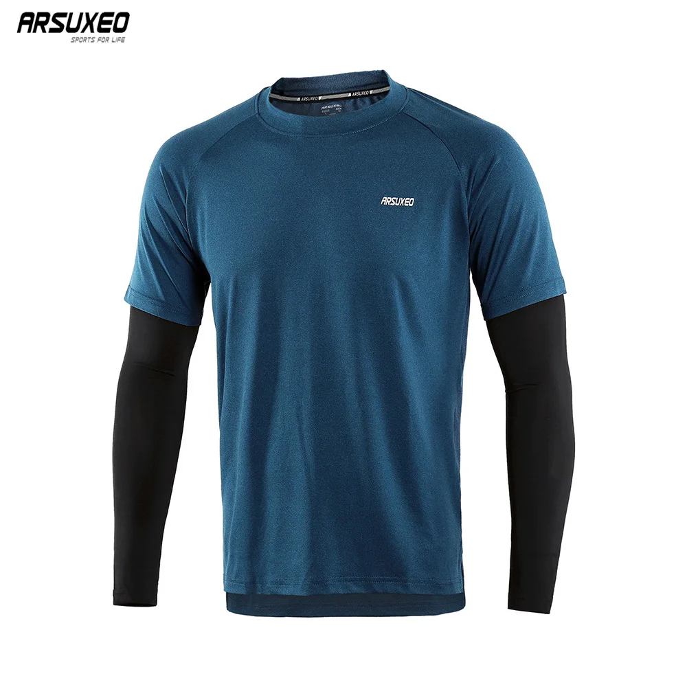 ARSUXEO Men Running T-shirts Quick Dry Gym Fitness Yoga Compression Sport Long Sleeve Workout Training Elastic Sportswear 18T8
ARSUXEO Men Running T-shirts Quick Dry Gym Fitness Yoga Compression Sport Long Sleeve Workout Training Elastic Sportswear 18T8