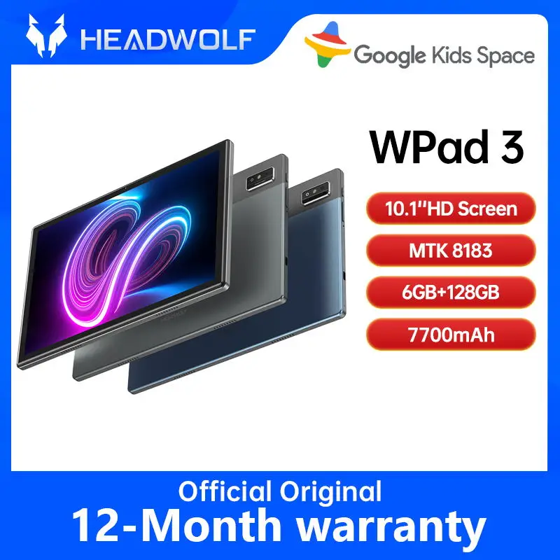 HEADWOLF WPad 3 Android 12 Tablet 10.1-Inch 6GB RAM 128GB ROM MTK 8183 Octa-Core 8MP+16MP Camera 7700mAh Battery
HEADWOLF WPad 3 Android 12 Tablet 10.1-Inch 6GB RAM 128GB ROM MTK 8183 Octa-Core 8MP+16MP Camera 7700mAh Battery