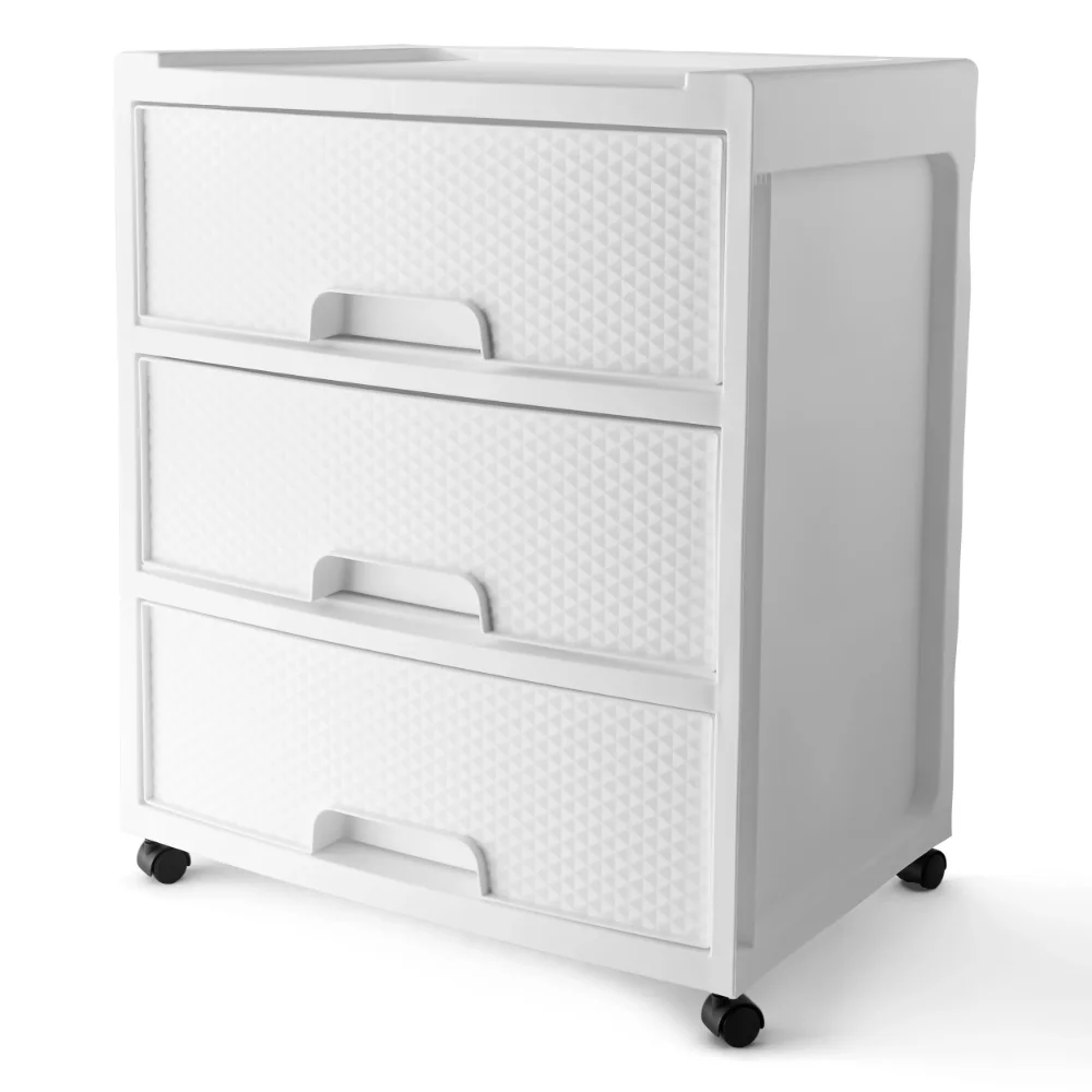 Mainstays 3 Drawer Wide Diamond Arctic White Plastic Storage Cart Storage Organizer Organizer Box
Mainstays 3 Drawer Wide Diamond Arctic White Plastic Storage Cart Storage Organizer Organizer Box