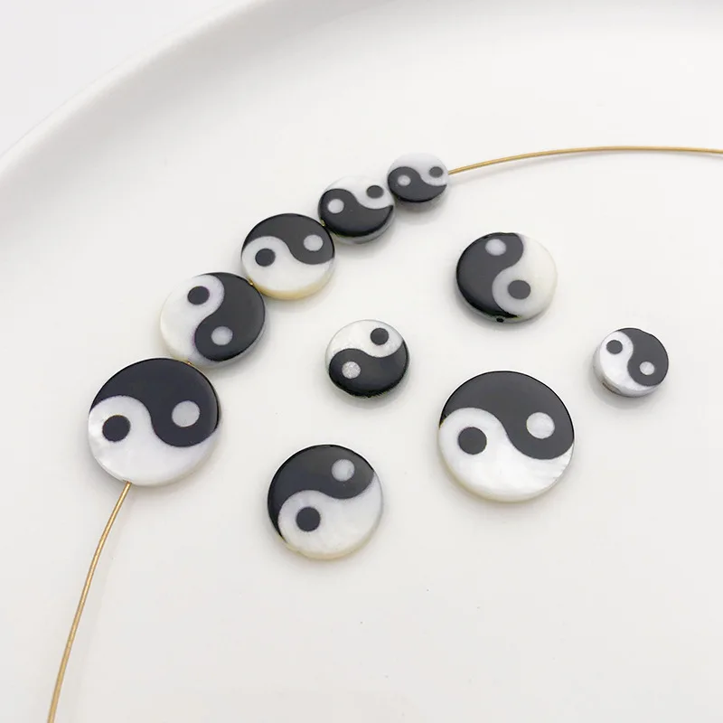 5pc Natural Shell Yin Yang Taiji Loose Spacer Beads for Jewelry Making DIY Bracelet Necklace Materials Accessories 8/10/12mm
5pc Natural Shell Yin Yang Taiji Loose Spacer Beads for Jewelry Making DIY Bracelet Necklace Materials Accessories 8/10/12mm