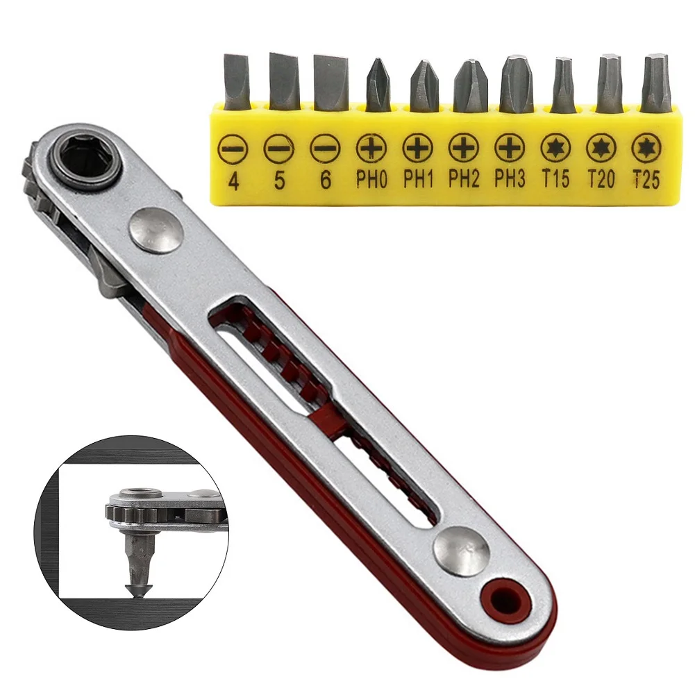 11pcs 1/4inch Ratchet Wrench Batch Head Hexagon Flat Head Spanner Set Socket Screwdriver Quick Release Electric Repair Tool
11pcs 1/4inch Ratchet Wrench Batch Head Hexagon Flat Head Spanner Set Socket Screwdriver Quick Release Electric Repair Tool
