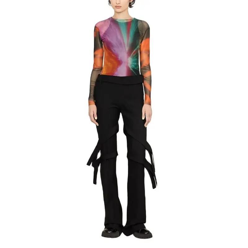 Tie decorative flared pants 2023 summer new y2k wool viscose fabric slim and thin pants fashion versatile black ladies pants
Tie decorative flared pants 2023 summer new y2k wool viscose fabric slim and thin pants fashion versatile black ladies pants