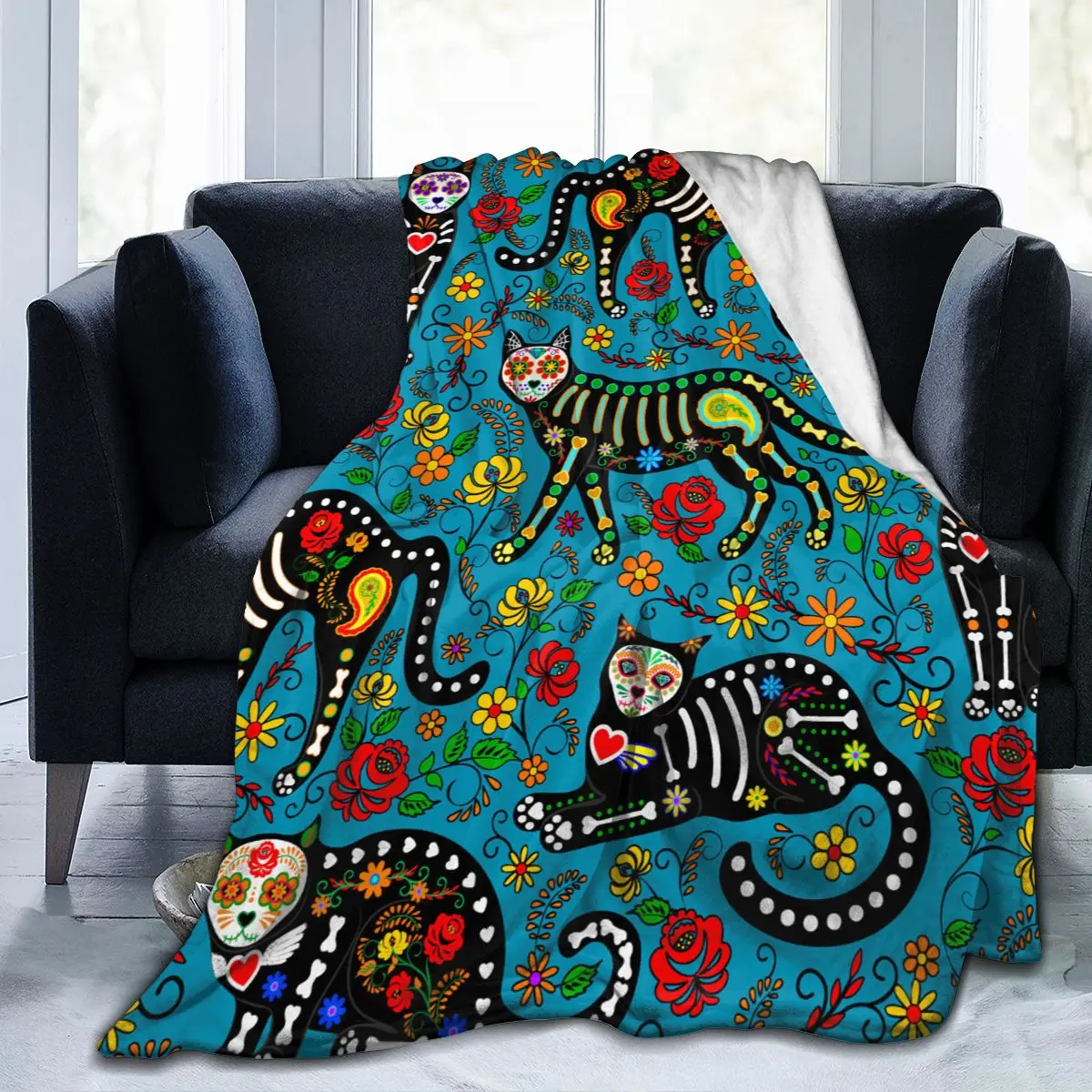 Фланелевое Одеяло Calavera с изображением сахара, черепа, черных кошек, мягкое Флисовое одеяло, покрывало для кровати, дивана, домашний декор, Пр...
Фланелевое Одеяло Calavera с изображением сахара, черепа, черных кошек, мягкое Флисовое одеяло, покрывало для кровати, дивана, домашний декор, Пр...